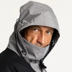 adventer & fishing Membranjacke Steel & Black