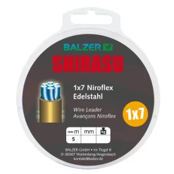 Balzer Shirasu 1x7 Stahlvorfach (unbeschichtet) / 5 m