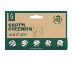 Capt'n Greenfin Leadfree Dart Jighead