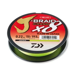 Daiwa J-Braid Grand x8E (Chartreuse) / 135 m