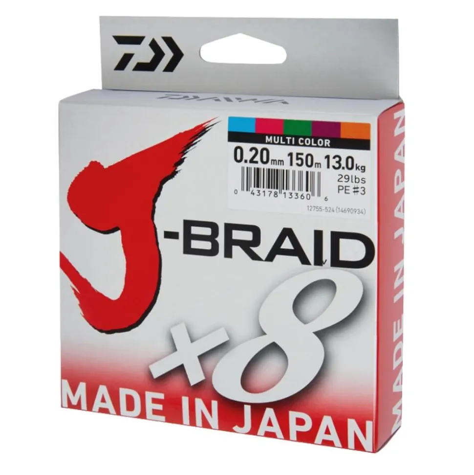 Daiwa J-Braid X8 (Multi-Color) / 150 m