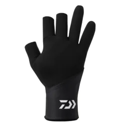 Daiwa Titanium 3-Cut Gloves (Black)