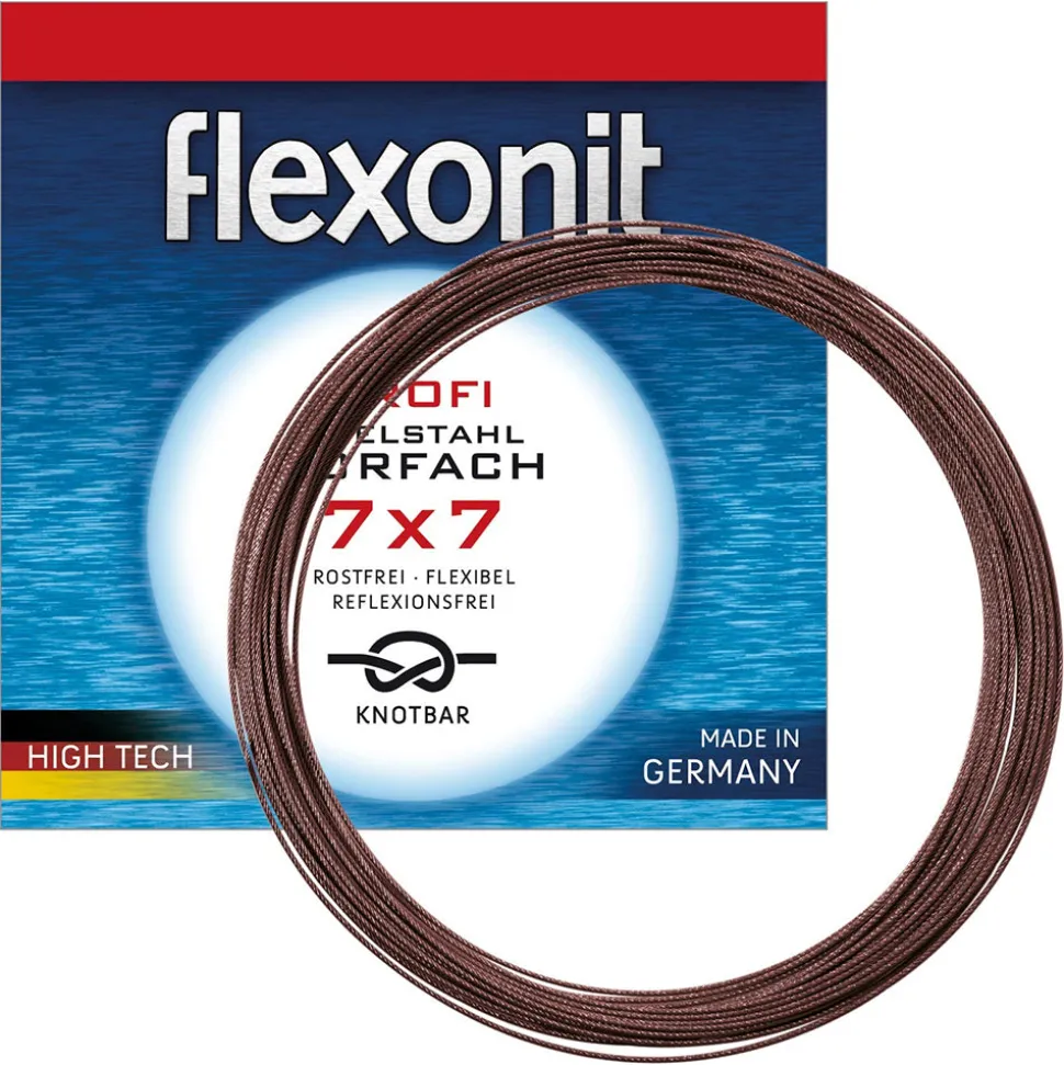 flexonit 7x7 Stahlvorfach Meterware / 4 m