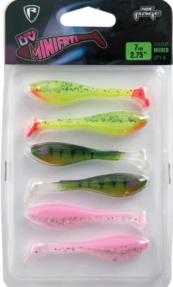 Fox Rage Mini Fry UV Mixed Colour Pack / 7 cm