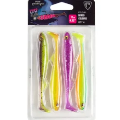 Fox Rage Slick Shad UV Mixed Colour Pack