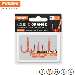 Lieblingsköder Fukura Drillinge Solid X Orange / Treble Hooks