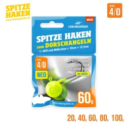 Lieblingsköder Spitze Haken 4/0 NEO / Dorschangeln