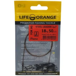 Life Orange 1x7 Steel Leader