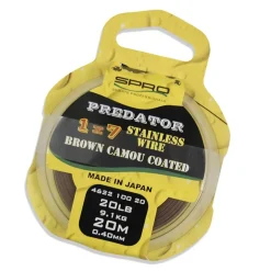 SPRO Pike Fighter 1x7 Brown Coated Wire / 20 m