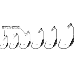 VMC Weighted Finess Swimbait Hook (7315SL)